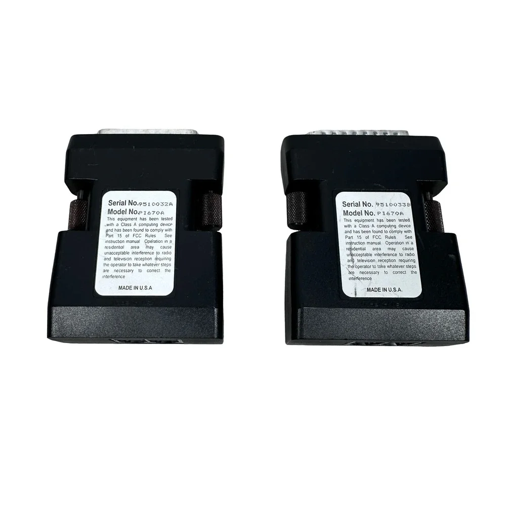 Eazy Modprint Computer Module P1670A DB25 Parallel to Dual RJ11 Adapter Set of 2